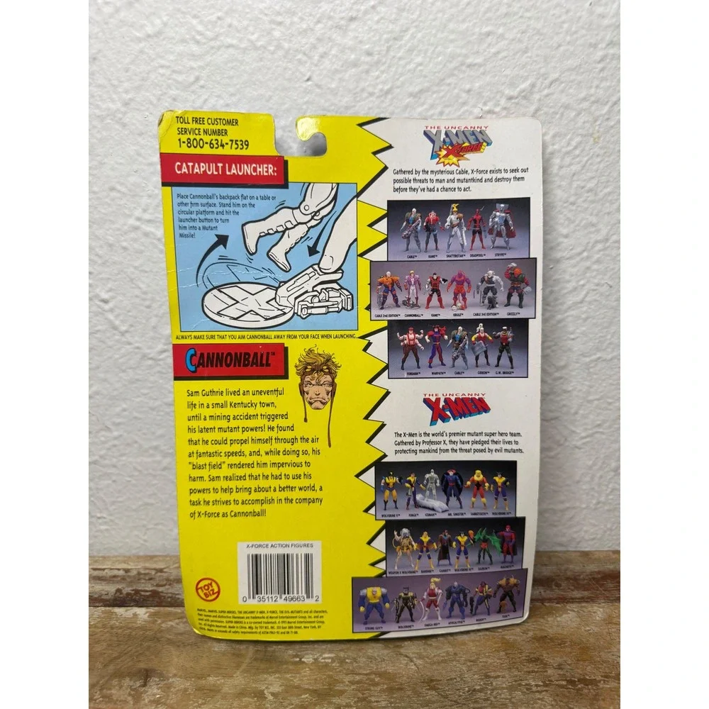 Toy Biz Marvel The Uncanny X-Men X-Force Cannonbal Action Figure 1993
